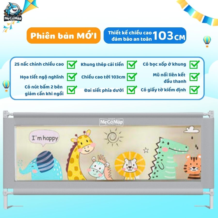 Thanh chắn giường PAKEY NS2