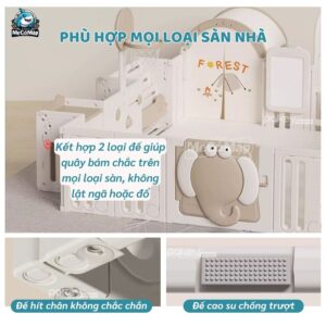 Quây cũi Liên Hoàn Voi 9 tiện ích