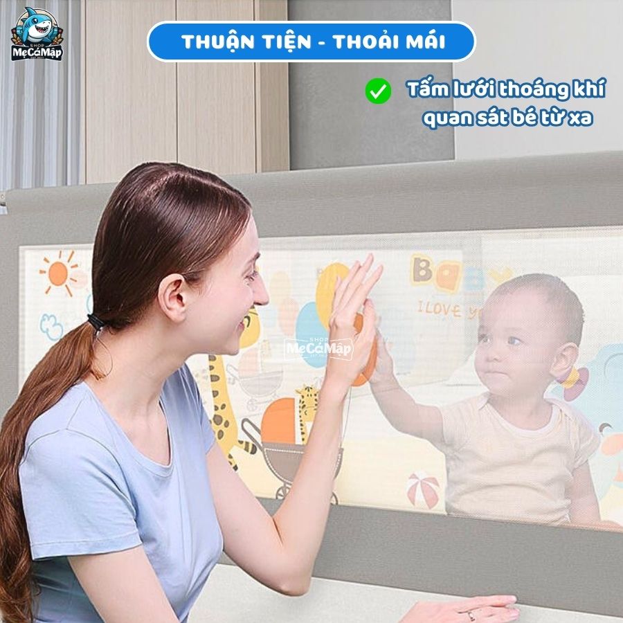 Thanh chắn giường Pakey NS2 nâng cấp