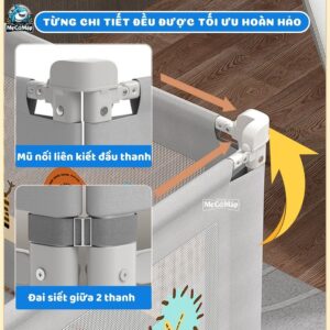 Thanh chắn giường Pakey NS2 nâng cấp