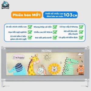 Thanh chắn giường Pakey NS2 nâng cấp