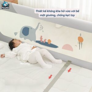 Thanh chắn giường Pakey SV1 Premium màu ghi