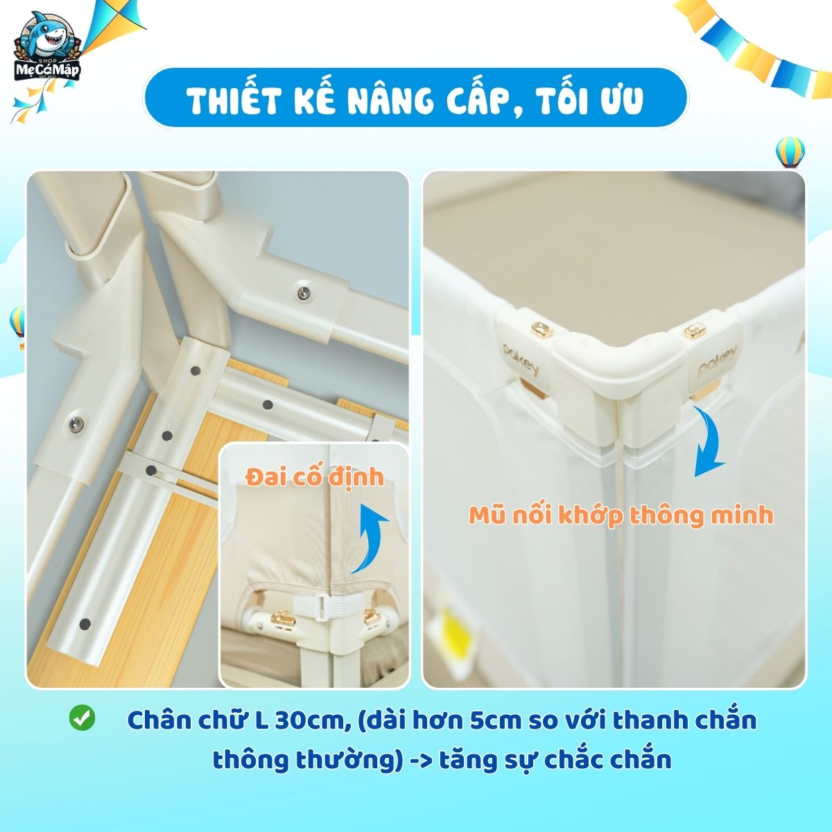Thanh chắn giường Pakey G600C