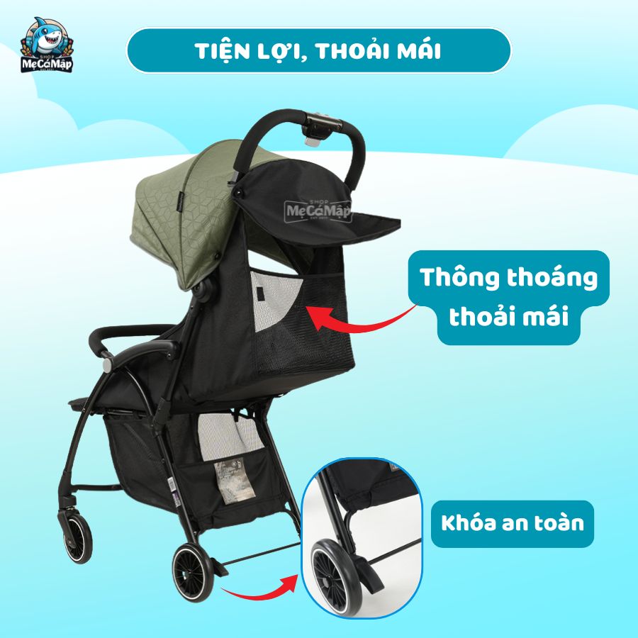 Xe đẩy gấp gọn Baobaohao A10 đa năng