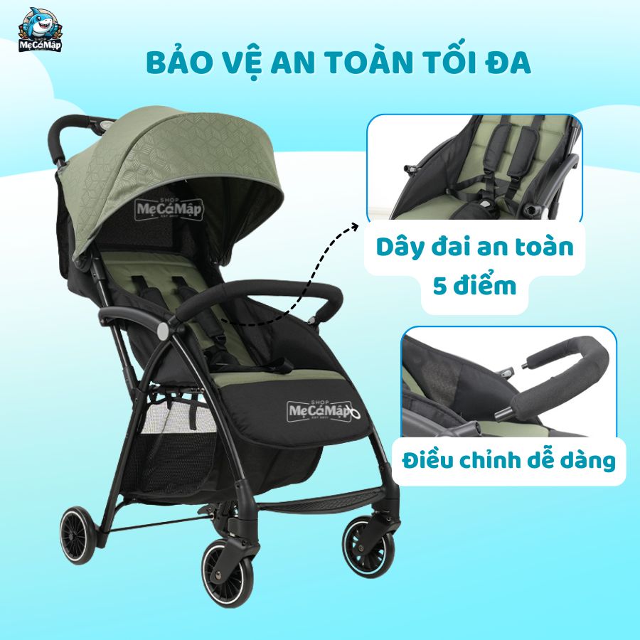 Xe đẩy gấp gọn Baobaohao A10 đa năng