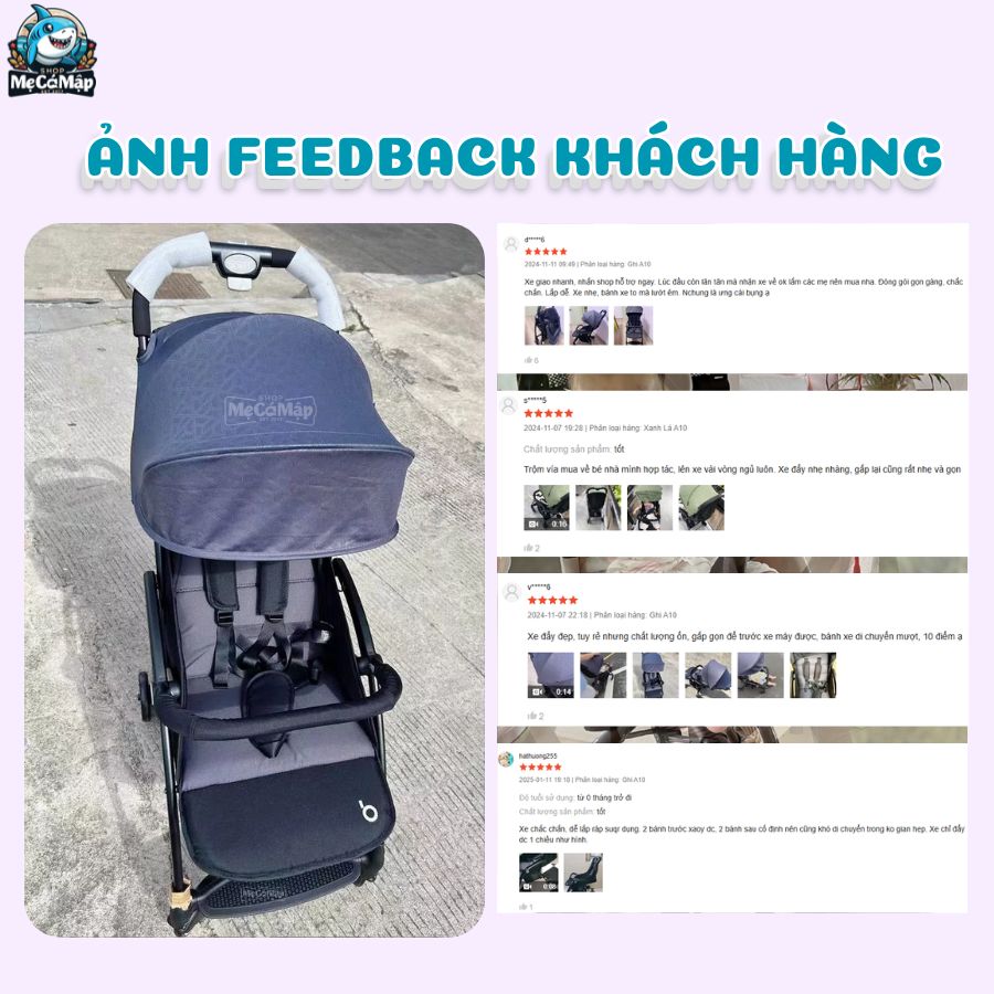 Xe đẩy gấp gọn Baobaohao A10 đa năng