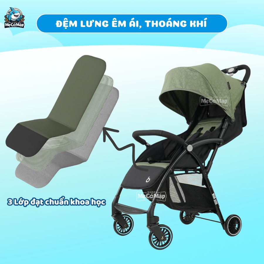 Xe đẩy gấp gọn Baobaohao A10 đa năng