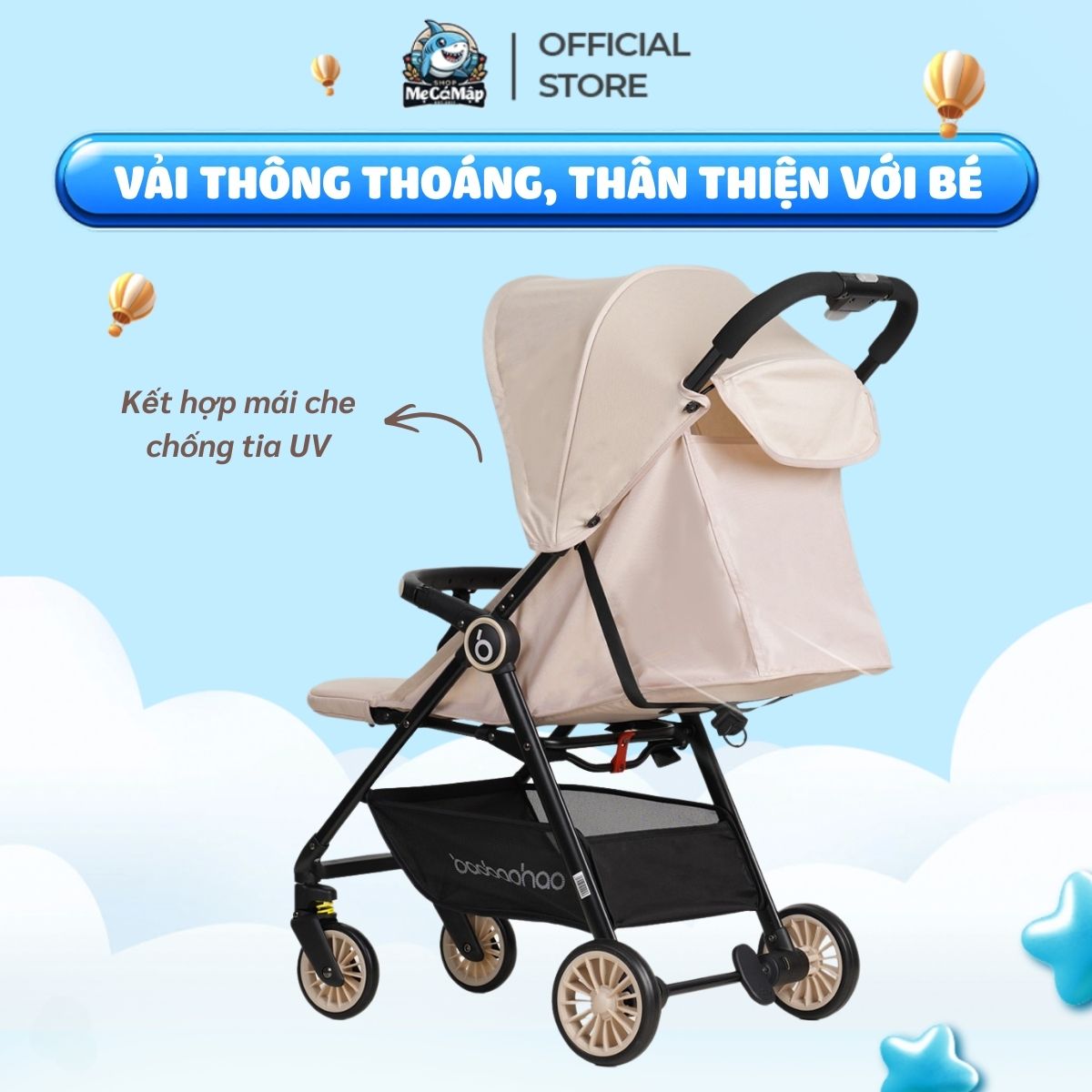 Xe đẩy gấp gọn Baobaohao A2