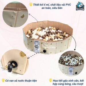 Bể bóng bể bơi 2in1 Pakey