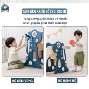 Cầu trượt Khủng long KS02