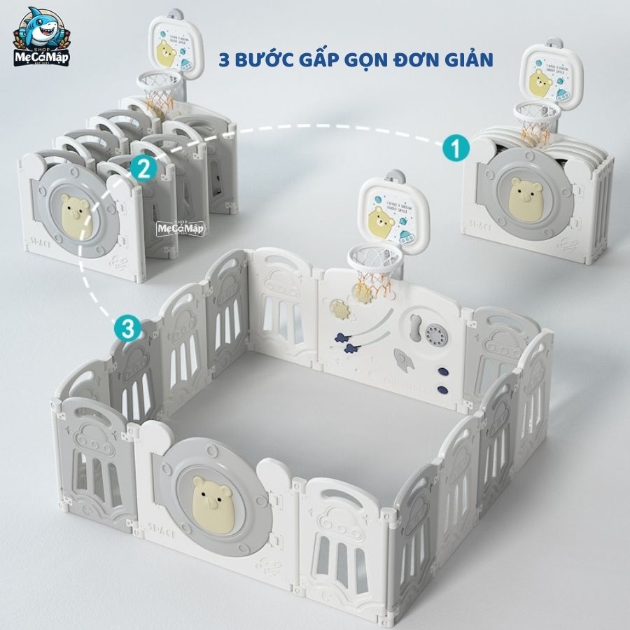 Quây cũi PAKEY Gấu