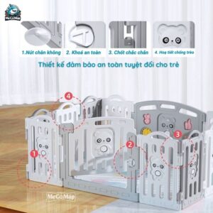 Quây cũi nhựa cho bé LITTLE BEAR