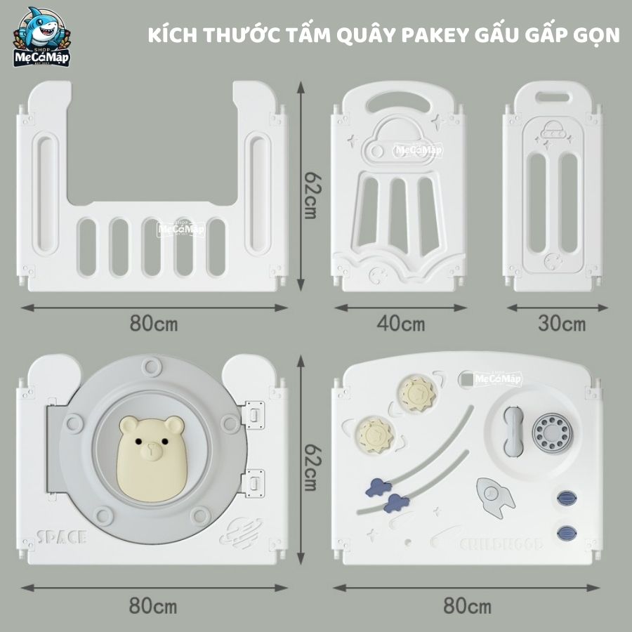 Quây cũi PAKEY Gấu