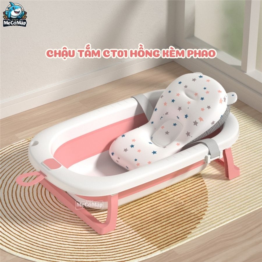 Chậu tắm cho bé gấp gọn Pakey CT01