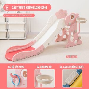 Cầu trượt Khủng long KS02