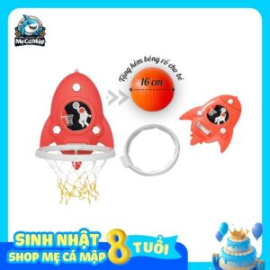 Bộ bóng rổ treo tường cho bé