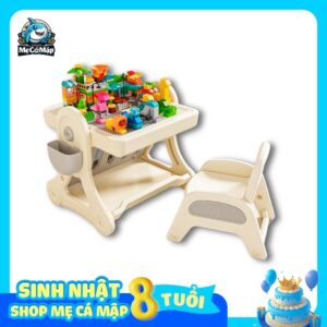 Bộ bàn ghế Lego đa năng cho bé