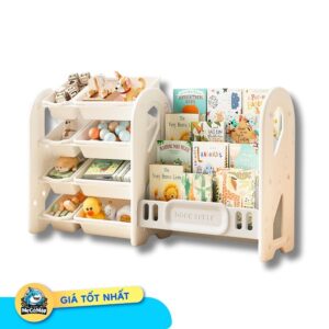 Kệ sách kèm kệ đựng đồ chơi Pakey GS07