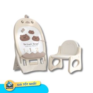 Bộ bảng học kèm ghế ngồi Gà Nâu