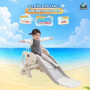 Cầu trượt hươu cho bé KS04