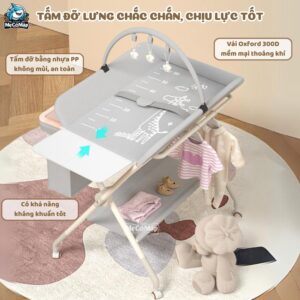 Bàn thay tã nâng cấp BT02