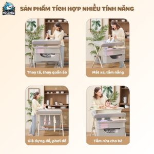 Bàn thay tã nâng cấp BT02