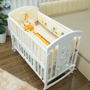 Bộ ga nệm nôi cũi gỗ