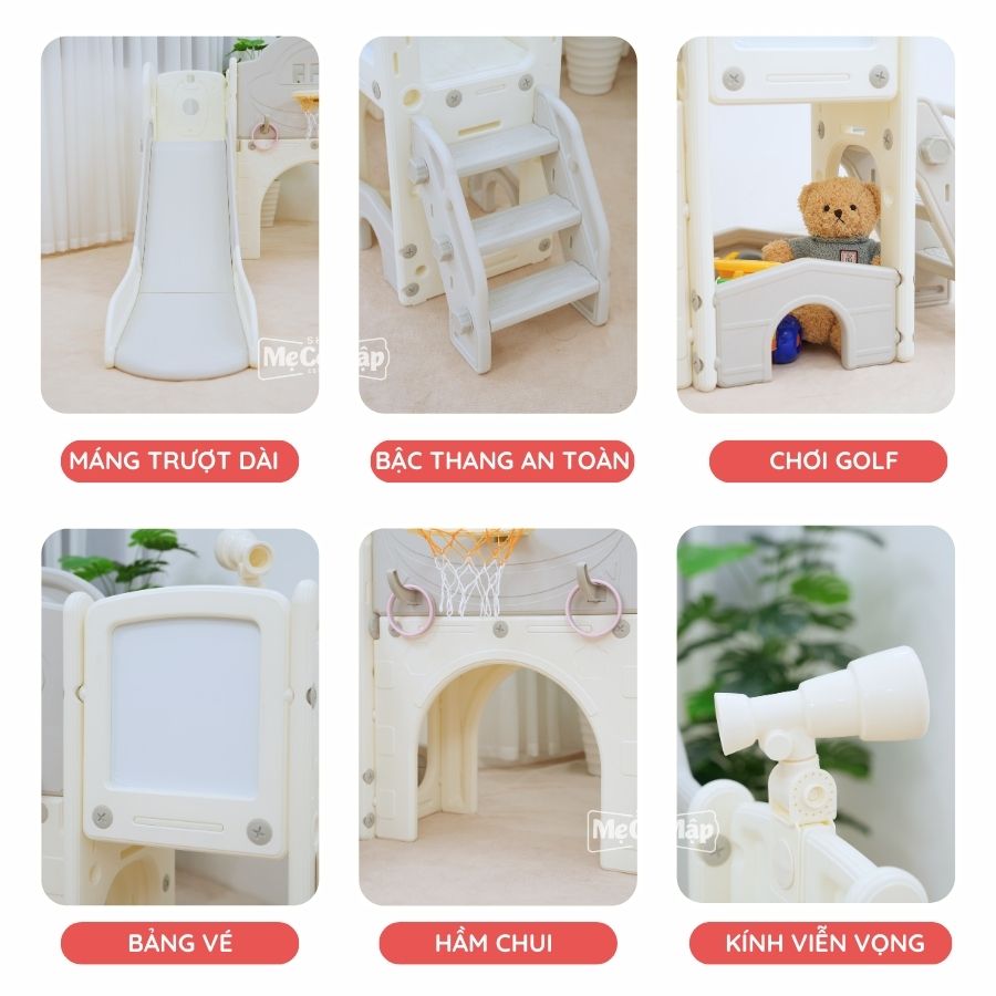 Cầu trượt Pakey Lâu đài CS04