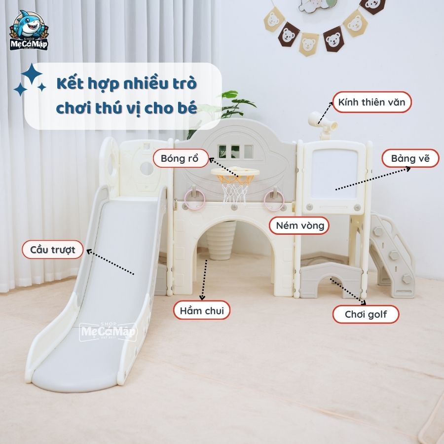 Cầu trượt cho bé Pakey CS04