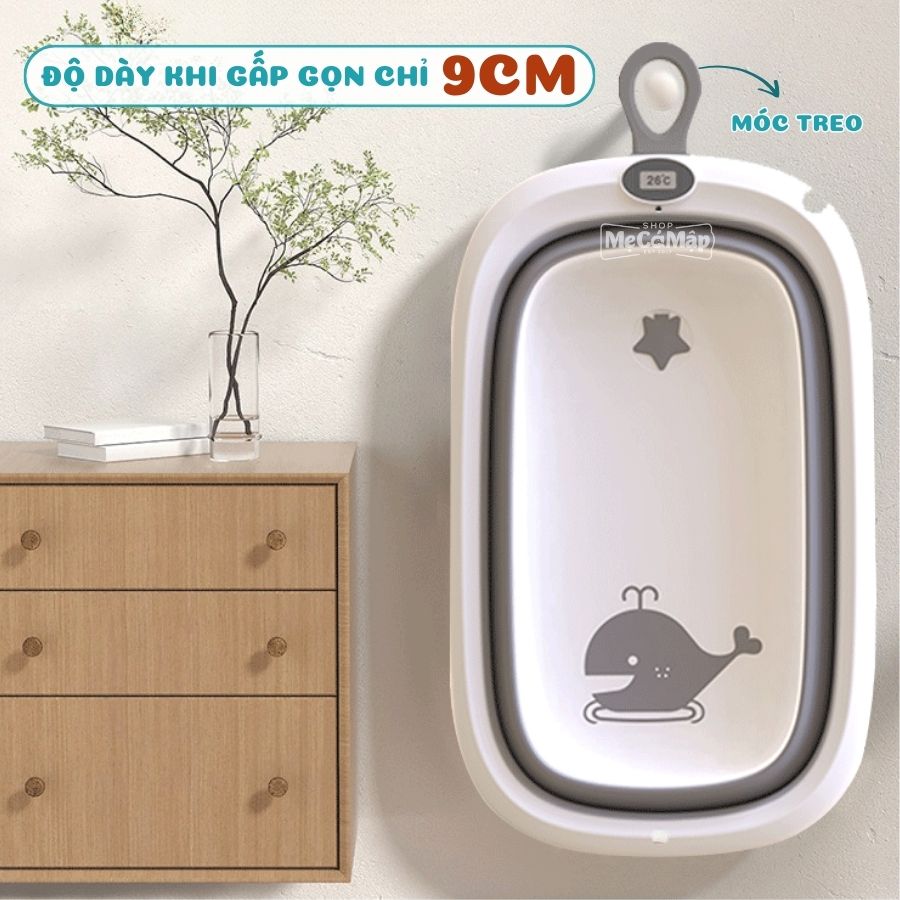 Chậu tắm cho bé gấp gọn Pakey CT01