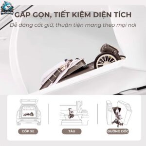 Xe đẩy Baobaohao V12 NÂU