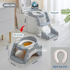 Thang bô vệ sinh cho bé 2in1
