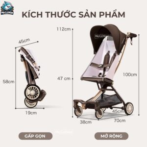 Xe đẩy Baobaohao V12 NÂU