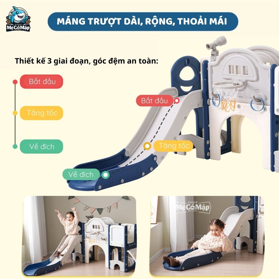 Cầu trượt Pakey Lâu đài CS04