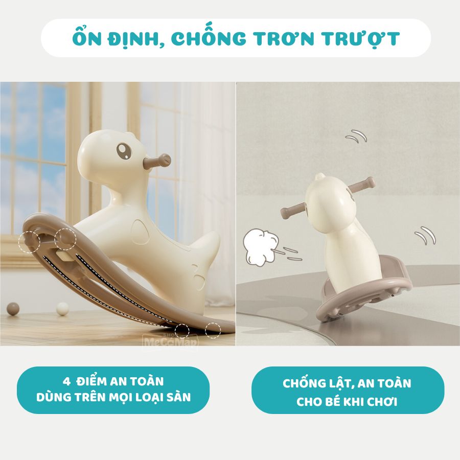 Ngựa bập bênh Pakey 2in1 RH01