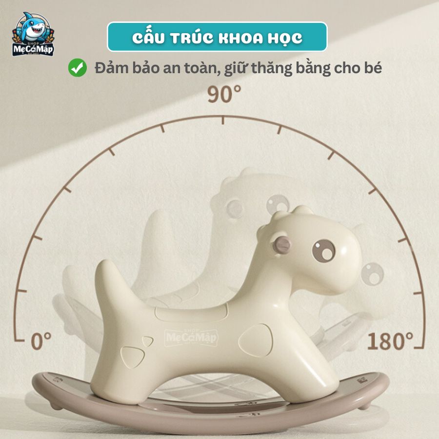 Ngựa bập bênh Pakey 2in1 RH01