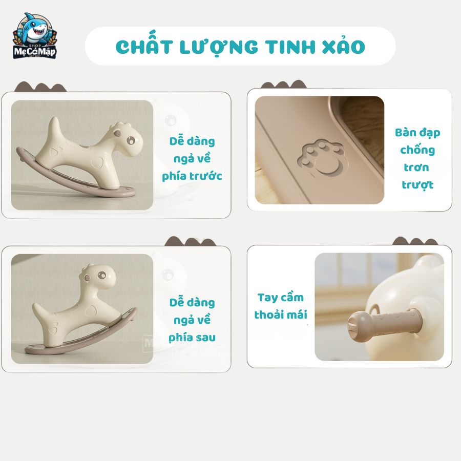 Ngựa bập bênh Pakey 2in1 RH01