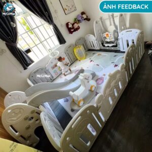 Quây cũi nhựa liên hoàn Pakey Vương Miện