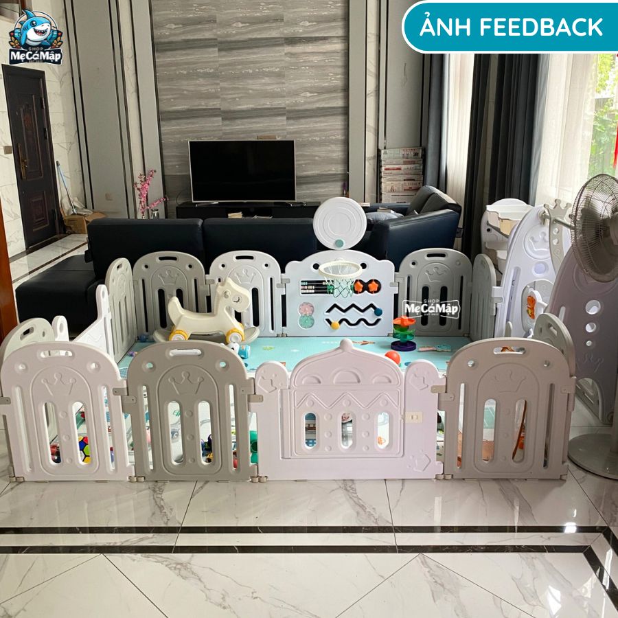 Quây cũi nhựa liên hoàn Pakey Vương Miện
