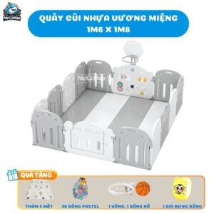 Quây cũi nhựa Pakey Vương Miện