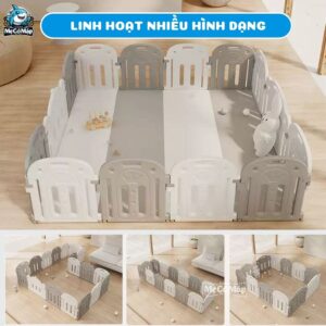 Quây cũi nhựa Pakey Vương Miện