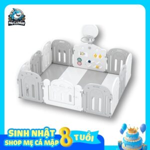 Quây cũi nhựa Pakey Vương Miện