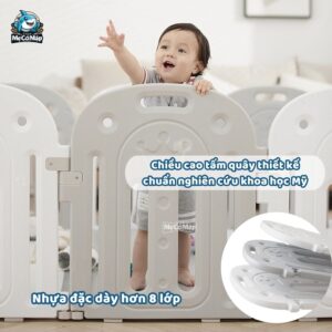 Quây cũi nhựa Pakey Vương Miện