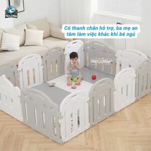 Quây cũi nhựa Pakey Vương Miện