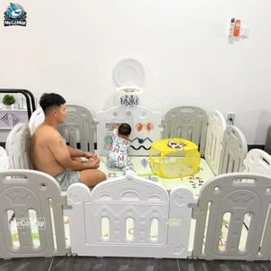 Quây cũi nhựa Pakey Vương Miện
