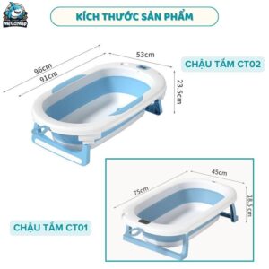 Chậu tắm gấp gọn Pakey CT02