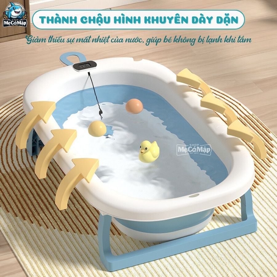 Chậu tắm cho bé gấp gọn Pakey CT01