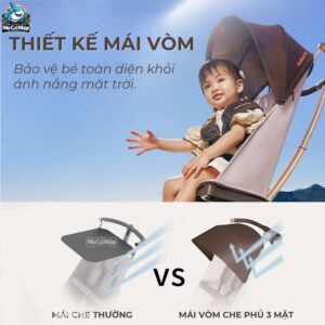 Xe đẩy Baobaohao V12 NÂU