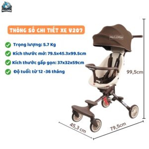 Xe đẩy Baobaohao V207