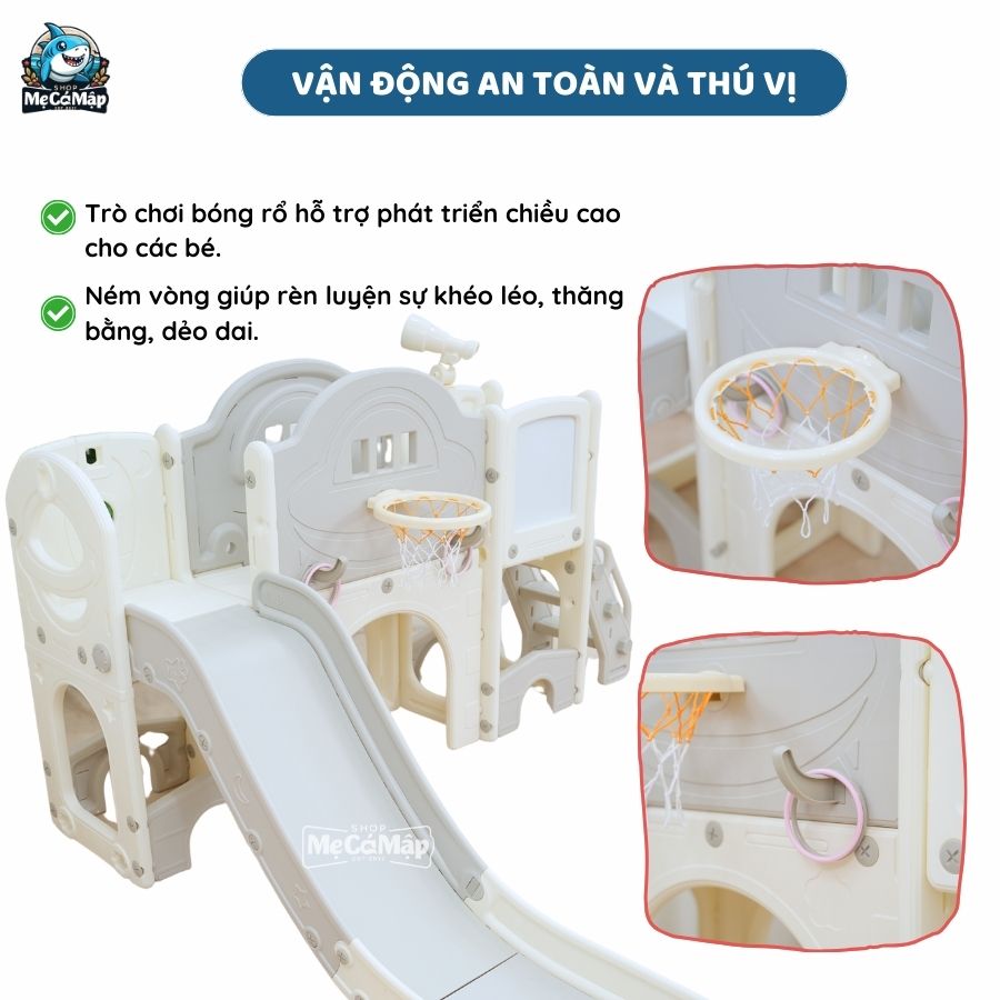 Cầu trượt Pakey Lâu đài CS04